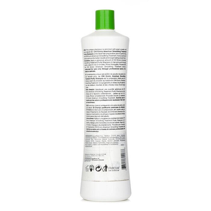 CHI Enviro American Smoothing Treatment Purity Shampoo 946ml
