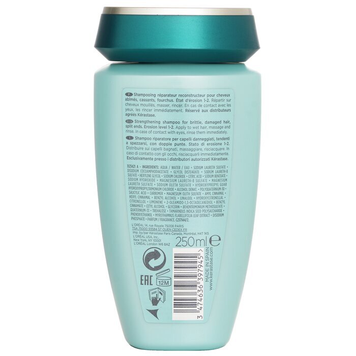 Kerastase Resistance Bain Force Architecte Strengthening Shampoo (For Brittle, Damaged Hair, Split Ends) 250ml