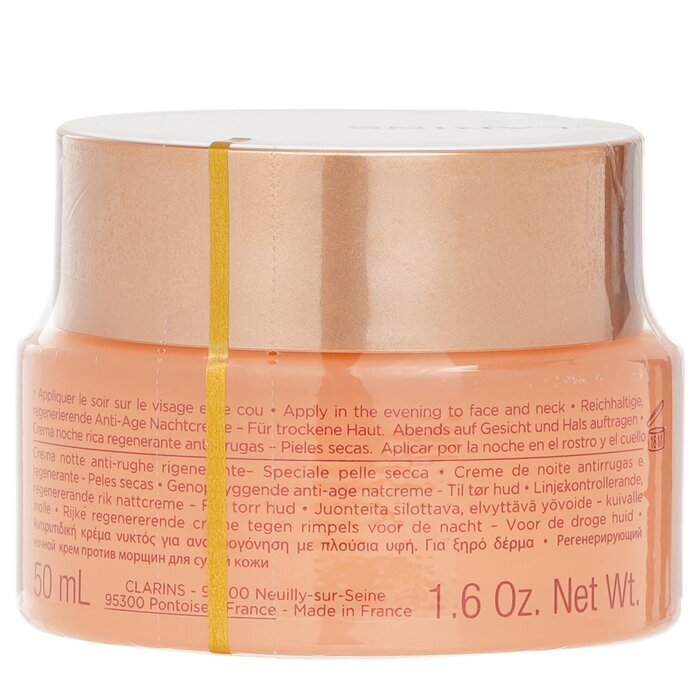 Clarins Extra-Firming Nuit Wrinkle Control, Regenerating Night Rich Cream - For Dry Skin 50ml