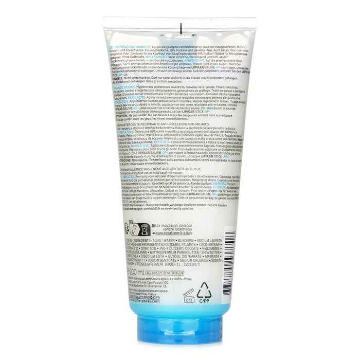 La Roche Posay Lipikar Syndet AP+ Lipid Replenishing Cream Wash 200ml