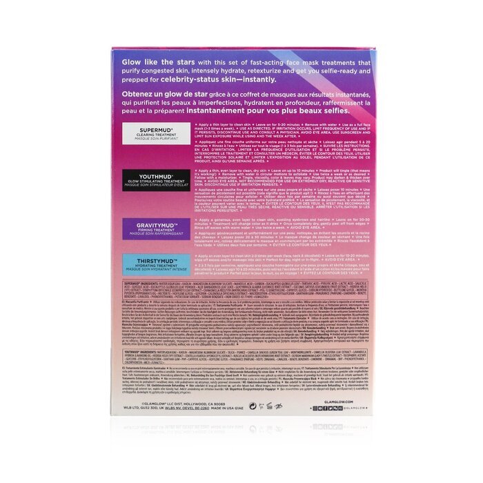 Instant Celebrity Skin Masking Set: 1x Supermud Clearing Treatment - + 1x Youthmud Glow Stimulating Treatment - + 15g