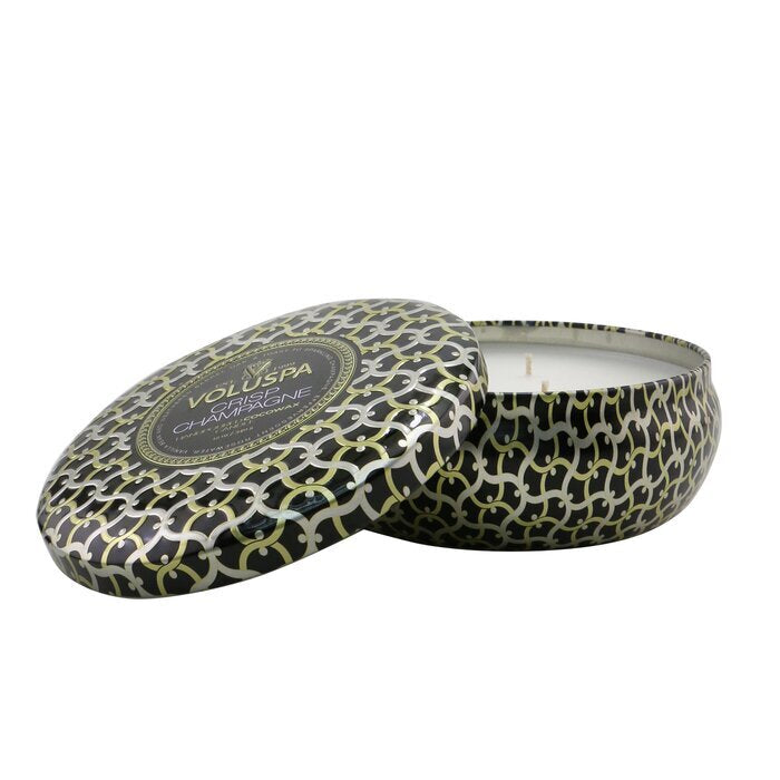 Voluspa 3 Wick Decorative Tin Candle - Crisp Champagne 340g/12oz ...