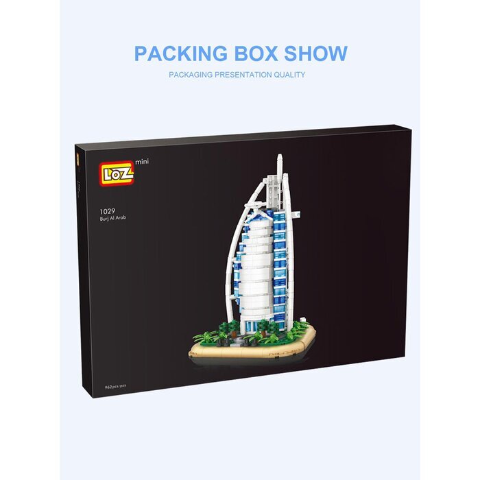 LOZ Architecture Series - Sailing Hotel Building Bricks Set 42 x 30 x 5 cm