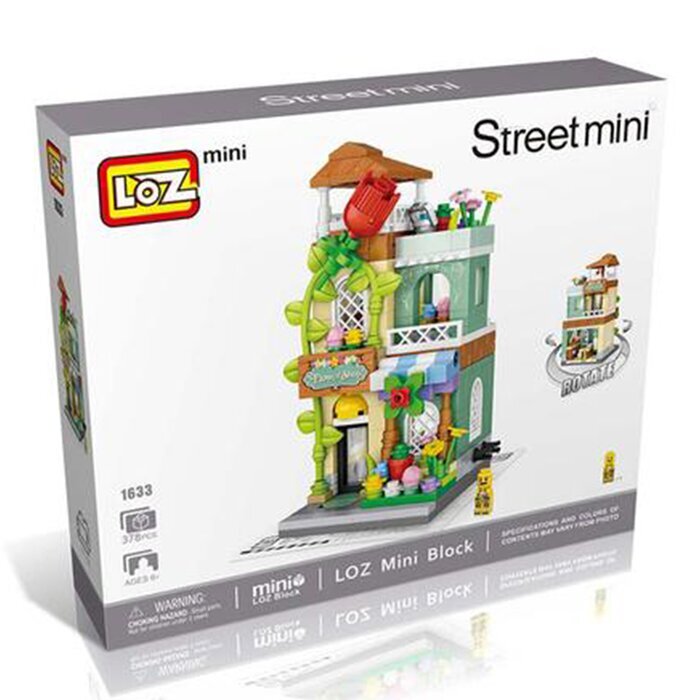 LOZ Mini Blocks - Flower Shop Building Bricks Set 20 x 17 x 5 cm
