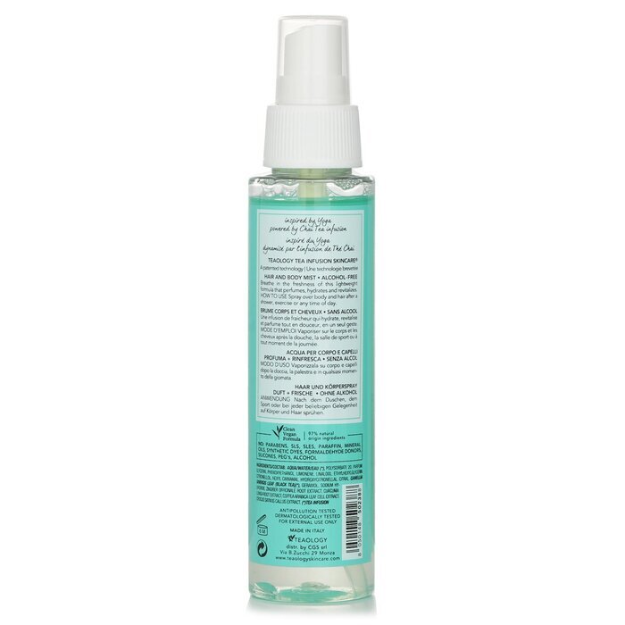 Teaology Yoga Care Breathe 2 In 1 Perfumes + Refreshes Body Mist 100ml
