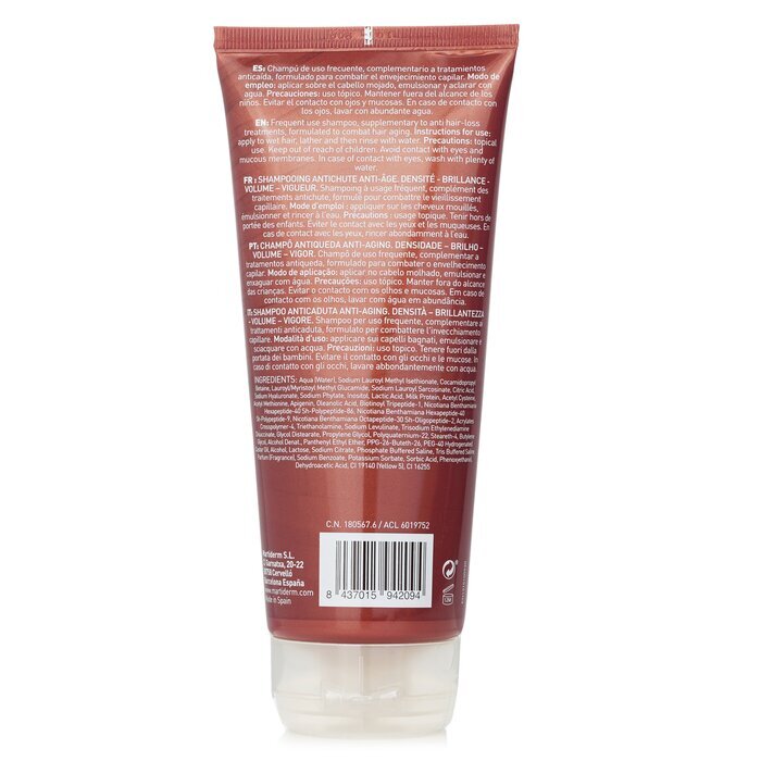 Martiderm Hair System Anti-Aging Anti Hair-Loss Shampoo With Hyaluronic Acid (For All Hair Types) 200ml