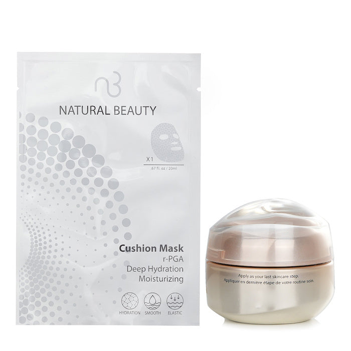 Benefiance Wrinkle Smoothing Eye Cream 15ml X Natural Beauty r-PGA Deep Hydration Moisturizing Cushion Mask 6x 20ml