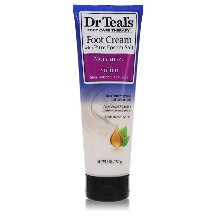 Dr Teal's Pure Epsom Salt Foot Cream Pure Epsom Salt Foot Cream with Shea Butter & Aloe Vera & Vitamin E 240ml/8oz