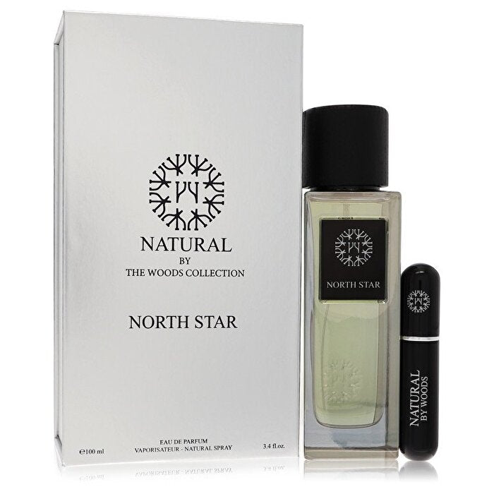 The Woods Collection Natural North Star Eau De Parfum Spray with Mini Refillable Spray (Unisex) 100ml/3.4oz