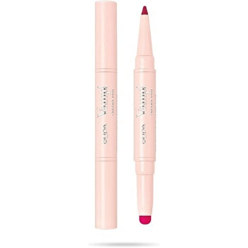 Pupa Vamp! Creamy Duo Lip Pencil #012 Cherry Red / Lipstick 0 8g / Pencil 0 2g 1g