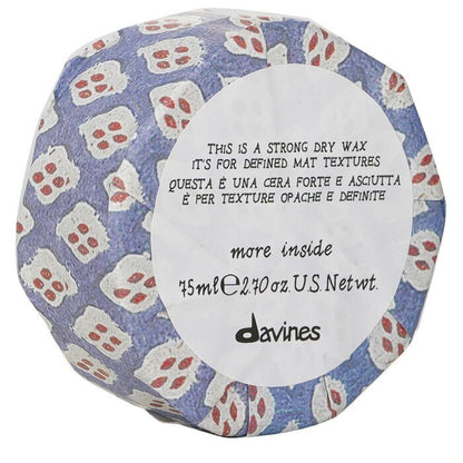 Davines More Inside This Is A Strong Dry Wax (For Defined Mat Textures) 75ml