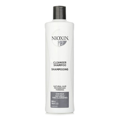 Nioxin Derma Purifying System 2 Cleanser Shampoo (Natural Hair, Progressed Thinning) 500ml