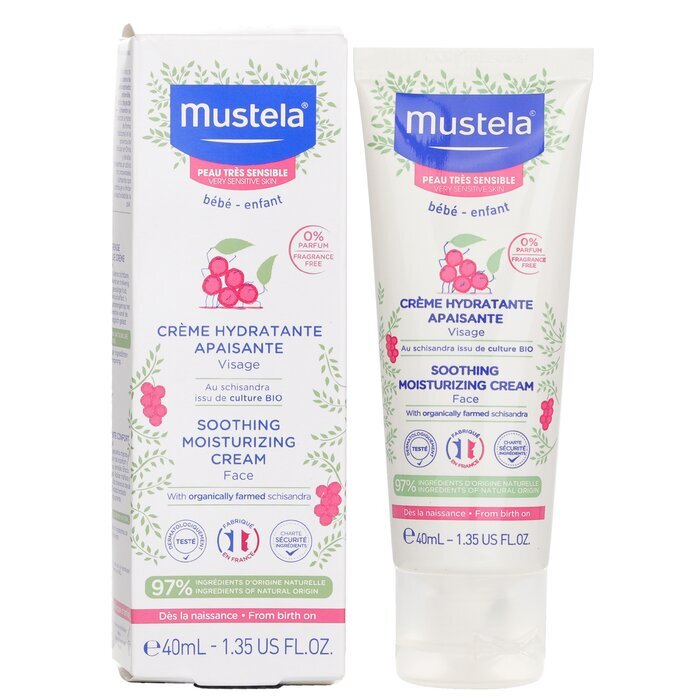 Mustela Soothing Moisturizing Cream For Face - For Very Sensitive Skin 40ml