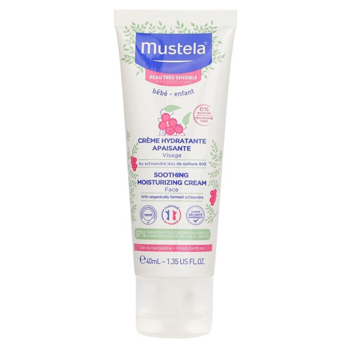 Mustela Soothing Moisturizing Cream For Face - For Very Sensitive Skin 40ml