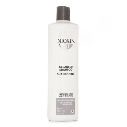 Nioxin Derma Purifying System 1 Cleanser Shampoo (Natural Hair, Light Thinning)(Random Packaging) 500ml