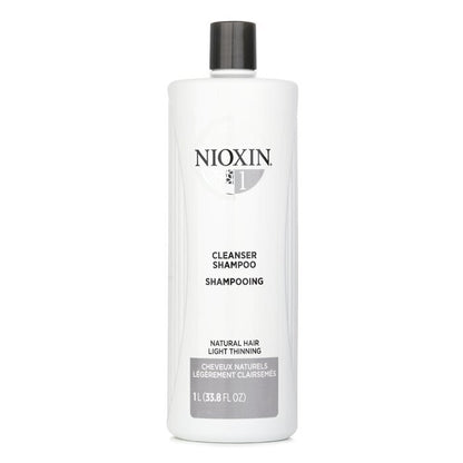 Nioxin Derma Purifying System 1 Cleanser Shampoo (Natural Hair, Light Thinning) 1000ml