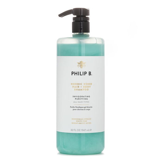 Philip B Nordic Wood Hair + Body Shampoo (Invigorating Purifying - All Hair Types) 947ml