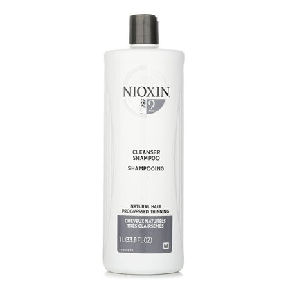 Nioxin Derma Purifying System 2 Cleanser Shampoo (Natural Hair, Progressed Thinning) 1000ml