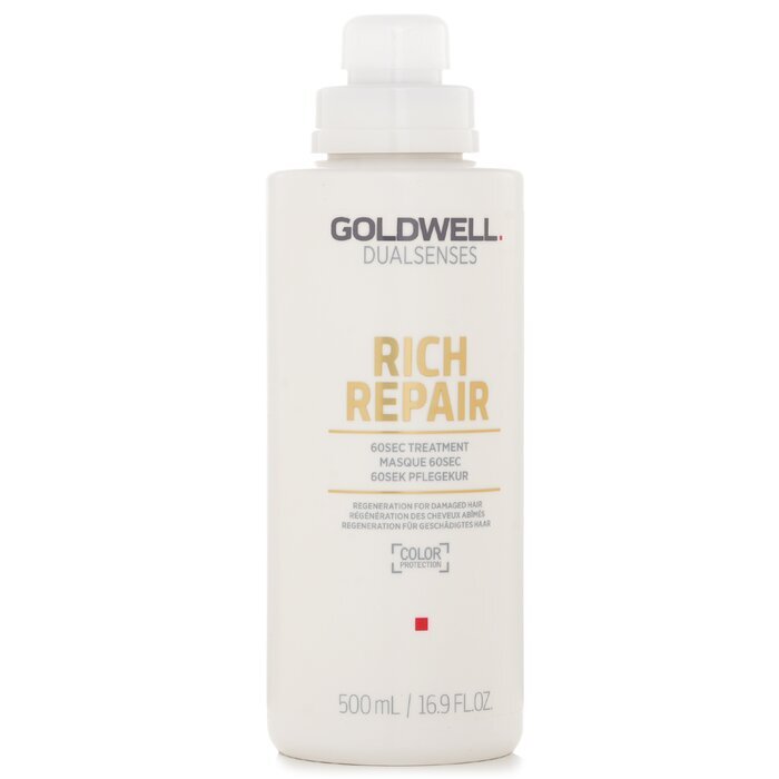 Goldwell Dual Senses Rich Repair 60Sec Treatment (Regeneration For Damaged Hair) 500ml