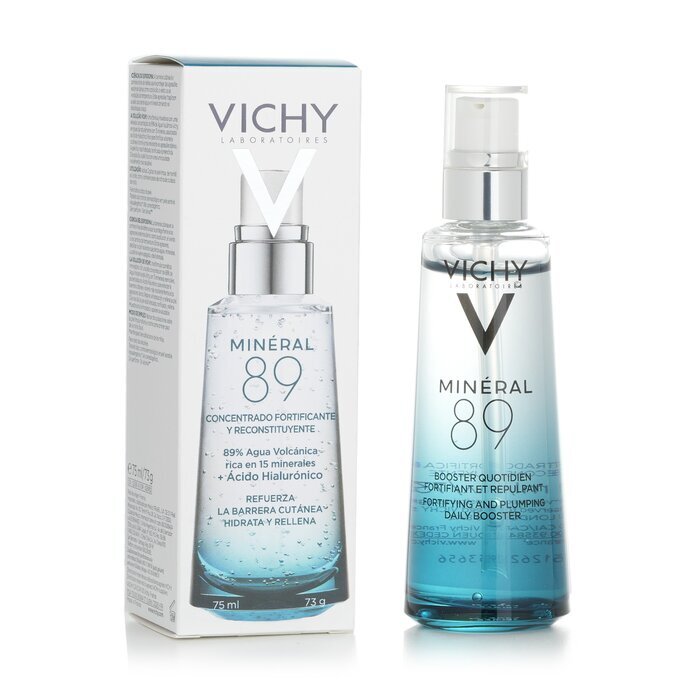 Vichy Mineral 89 Fortifying & Plumping Daily Booster (89% Mineralizing Water + Hyaluronic Acid) 75ml