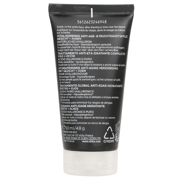 Vichy Homme Structure Force Complete Anti-Ageing Hydrating Moisturiser - For Face + Eyes 50ml