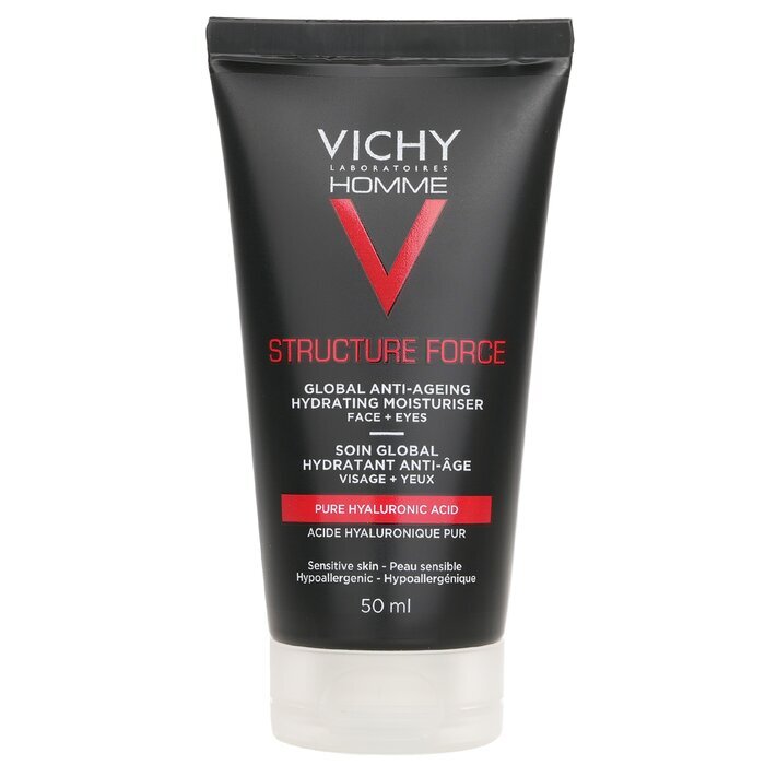 Vichy Homme Structure Force Complete Anti-Ageing Hydrating Moisturiser - For Face + Eyes 50ml