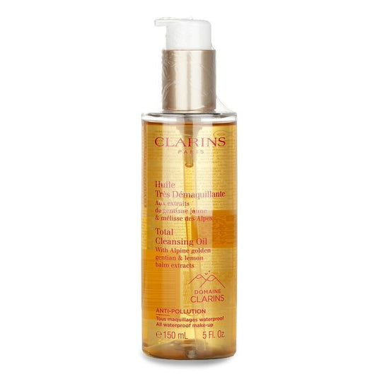 Clarins Total Cleansing Oil with Alpine Golden Gentian & Lemon Balm Extracts (All Waterproof Make-up) 150ml