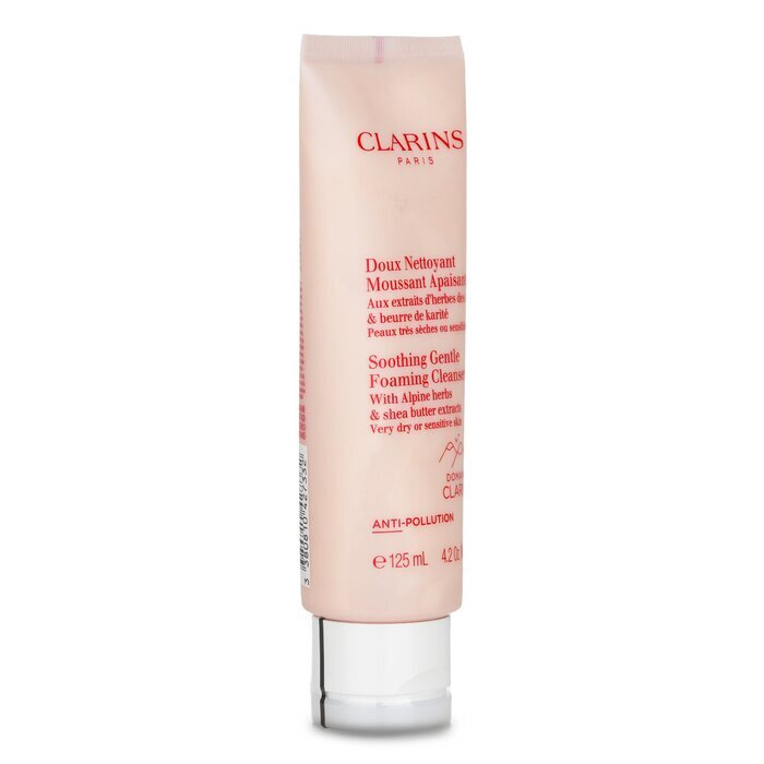 Clarins Soothing Gentle Foaming Cleanser with Alpine Herbs & Shea Butter Extracts - Very Dry or Sensitive Skin 125ml