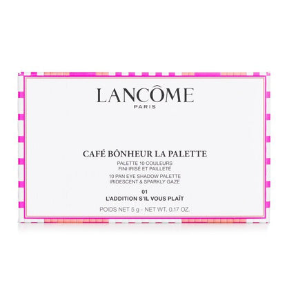Lancome Cafe Bonheur La Palette (10x Eye Shadow) (Limited Edition) - 01 L'Addition S'il Vous Plait 5g