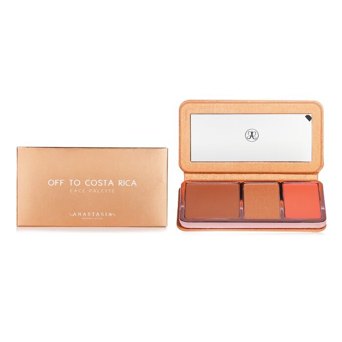 Anastasia Beverly Hills Face Palette (1x Bronze 1x Highlighte 1x Blush) - #Off to Costa Rica (Medium-Tan) 17.6g