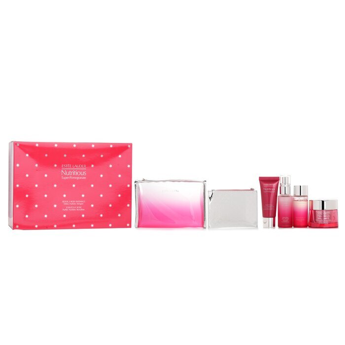 Nutritious Super-Pomegranate Reveal A Rosy Radiance Set: Moisture Creme+ Milky Lotion Light+ Lotion+ Cleansing 4pcs