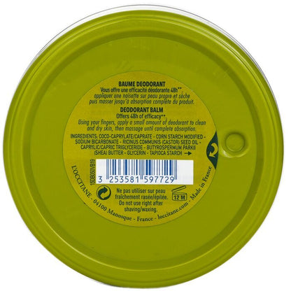 L'Occitane Verveine (Verbena) Deodorant - 0% Aluminum Salts 50g