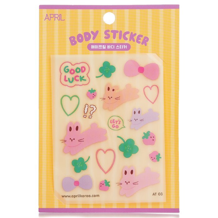 April Korea April Body Sticker -  AT 03 1pc