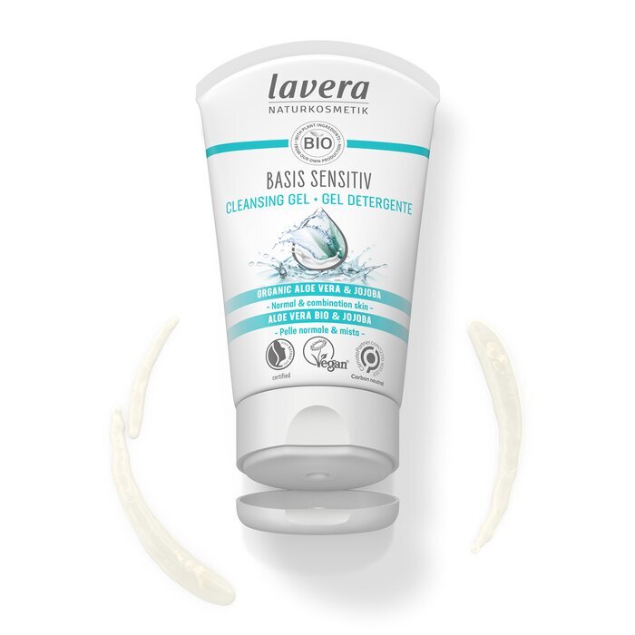 Lavera Basis Sensitiv Cleansing Gel - Organic Aloe Vera & Jojoba (For Normal & Combination Skin) 125ml/4oz