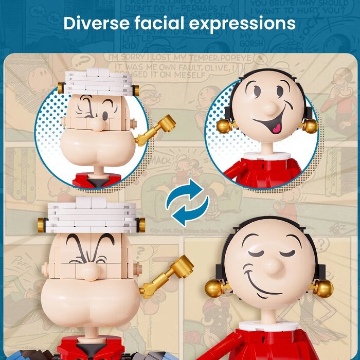 Pantasy POPEYE��WITH OLIVER Building Bricks Set 29*36*33cm