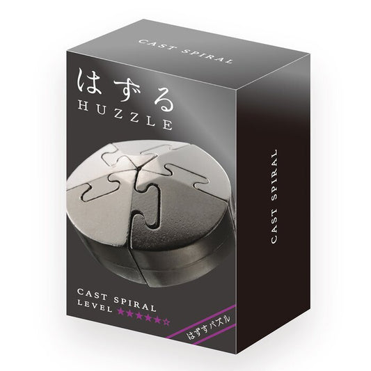 Broadway Toys Hanayama | Spiral Hanayama Metal Brainteaser Puzzle Mensa Rated Level 5 75*119*45 mm