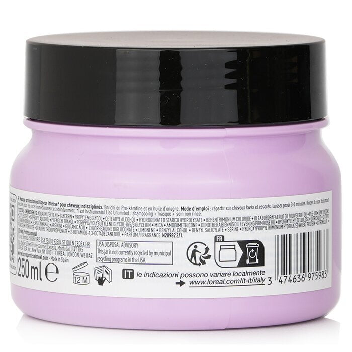 L'Oreal Serie Expert - Liss Unlimited Professional Hairmask For Unruly Hair 250ml