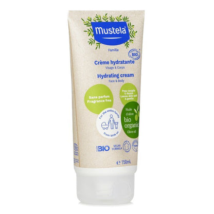 Mustela Organic Hydrating Face And Body Cream with Olive Oil (Fragrance Free) 150ml