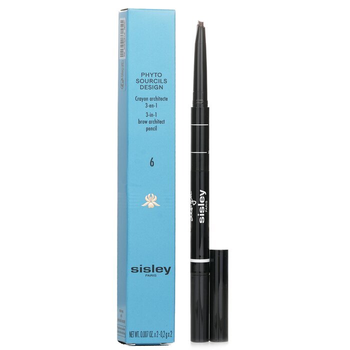 Sisley Phyto Sourcils Design 3 in 1 Brow Architect Pencil -  6 Espresso 0.2gx2