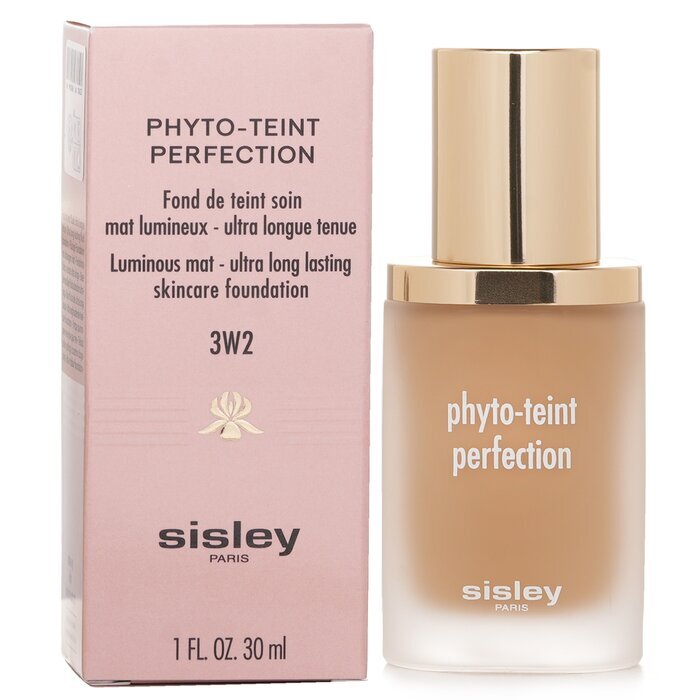 Sisley Phyto Teint Perfection Luminous Mat-Ultra Long Lasting Skincare Foundation -  3W2 Hazel 30ml