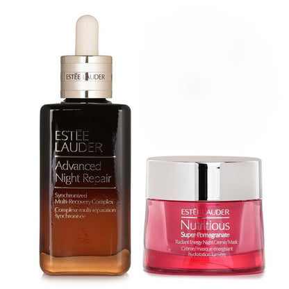Nutritious Super-Pomegranate Radiant Energy Night Creme/Mask + ANR Synchronized Multi-Recover (Standard Edition) 2pcs