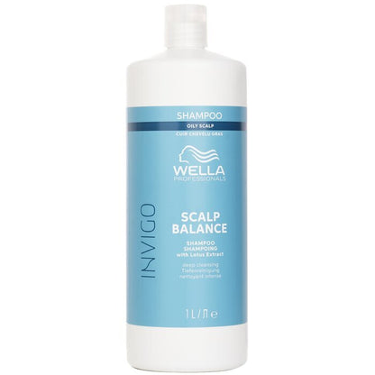 Wella Invigo Scalp Balance Shampoo With Lotus Extract Oily Scalp 1000ml