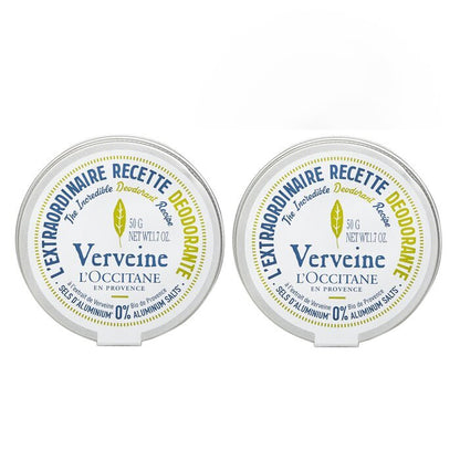 L'Occitane 【1+1 Set】Verveine (Verbena) Deodorant - 0% Aluminum Salts 50g x2