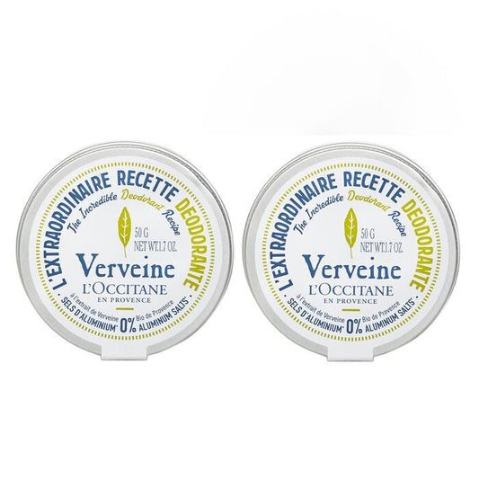 L'Occitane 【1+1 Set】Verveine (Verbena) Deodorant - 0% Aluminum Salts 50g x2