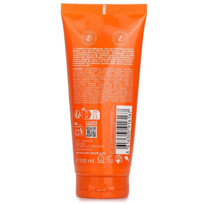 Lancaster Sun Beauty Body Milk SPF 50 100ml