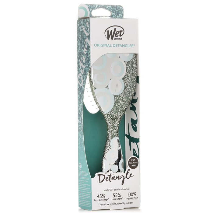 Wet Brush Original Detangler Groovy Disco Teal Hair Brush 1pc
