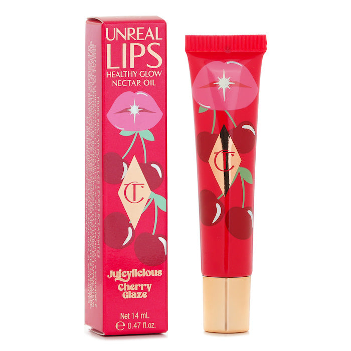 Charlotte Tilbury Unreal Lips Healthy Glow Nectar Oil -  Cherry Glaze 14ml