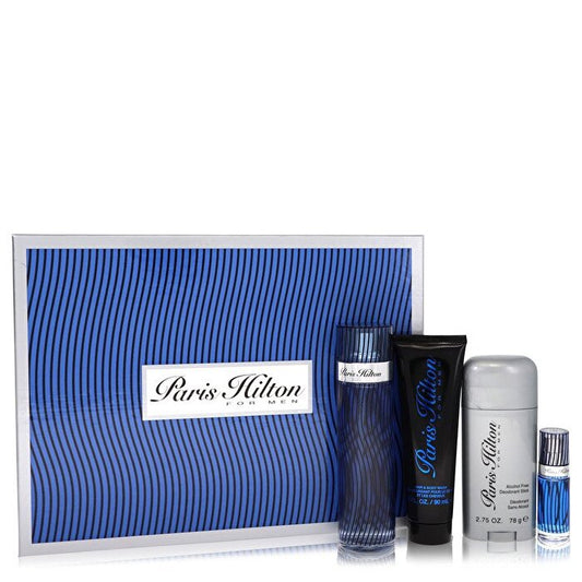 Paris Hilton Gift Set - Eau De Toilette Spray + 3 oz Body Wash + 2.75 oz Deodorant Stick + .25 Mini Eau De Toilette Spray