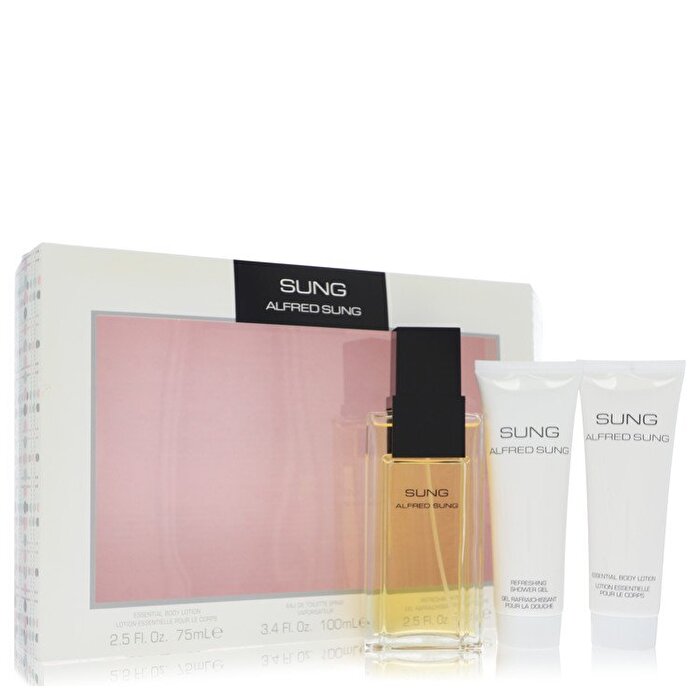 Alfred Sung Gift Set - Eau De Toilette Spray + 2.5 oz Body Lotion + 2.5 oz Shower Gel