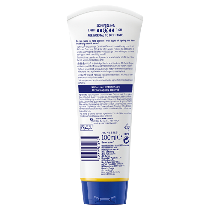 Nivea Hand Q10 3 In 1 Anti Age 100ml/3.4oz
